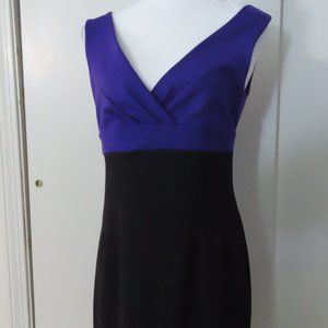 BB Dakota purple, black sheath dress, size M